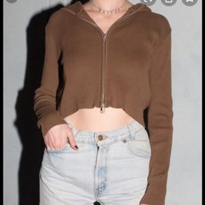 Brandy Melville Arden Hoodie Brown